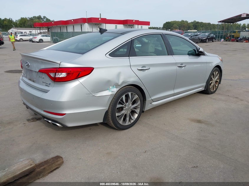 Vin: 5npe34ab5fh129738, lot: 46839805, hyundai sonata limited 2.0t 20154