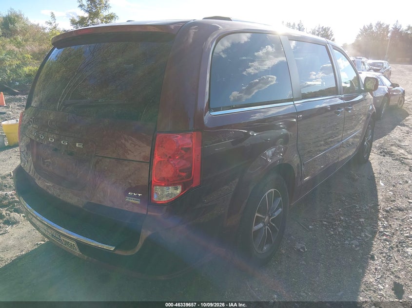 Vin: 2c4rdgcg7hr685127, lot: 46839916, dodge grand caravan sxt 20174