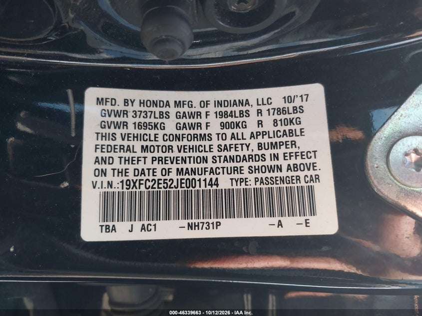 2018 HONDA CIVIC LX · Фото 9
