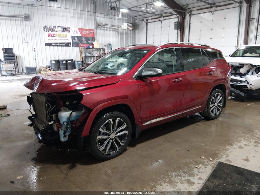 2020 GMC Terrain Awd Denali, Front End, IAAI, VIN 3GKALXEX8LL221044 — photo 2
