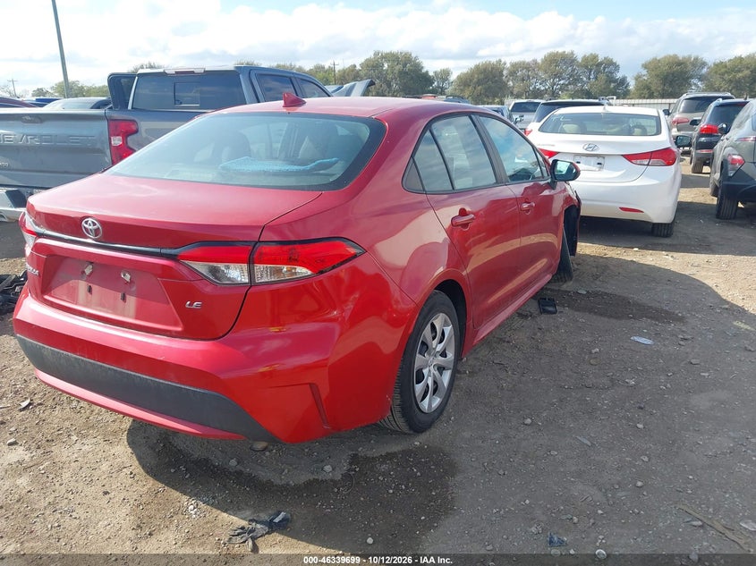 Vin: 5yfeprae0lp098604, lot: 46839958, toyota corolla le 20204