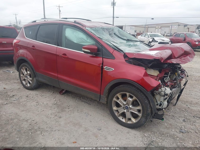 Vin: 1fmcu9j9xeud85534, lot: 46839994, ford escape titanium 20141