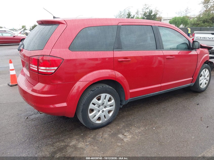 Vin: 3c4pdcab4ft639479, lot: 46839999, dodge journey american value pkg 20154