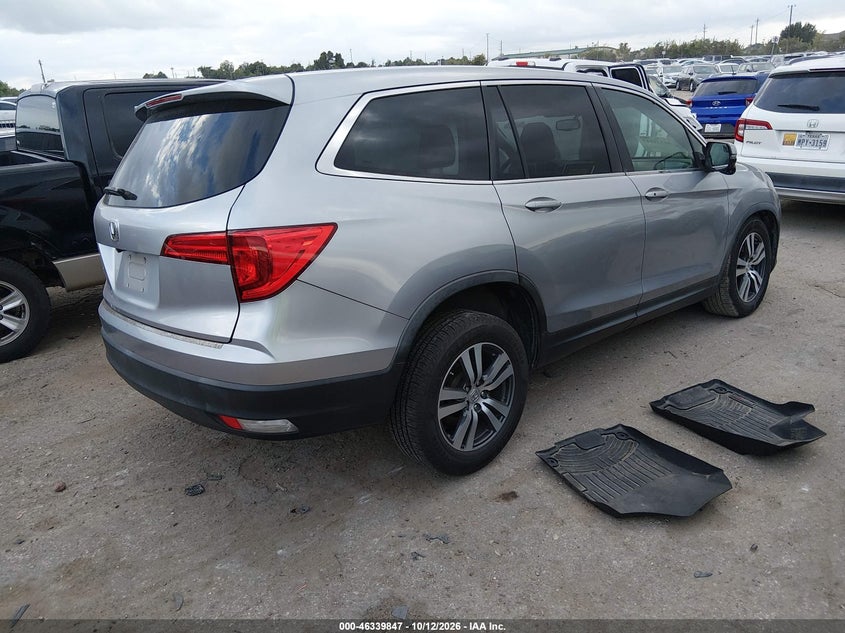 Vin: 5fnyf5h72gb010671, lot: 46840106, honda pilot ex-l 20164
