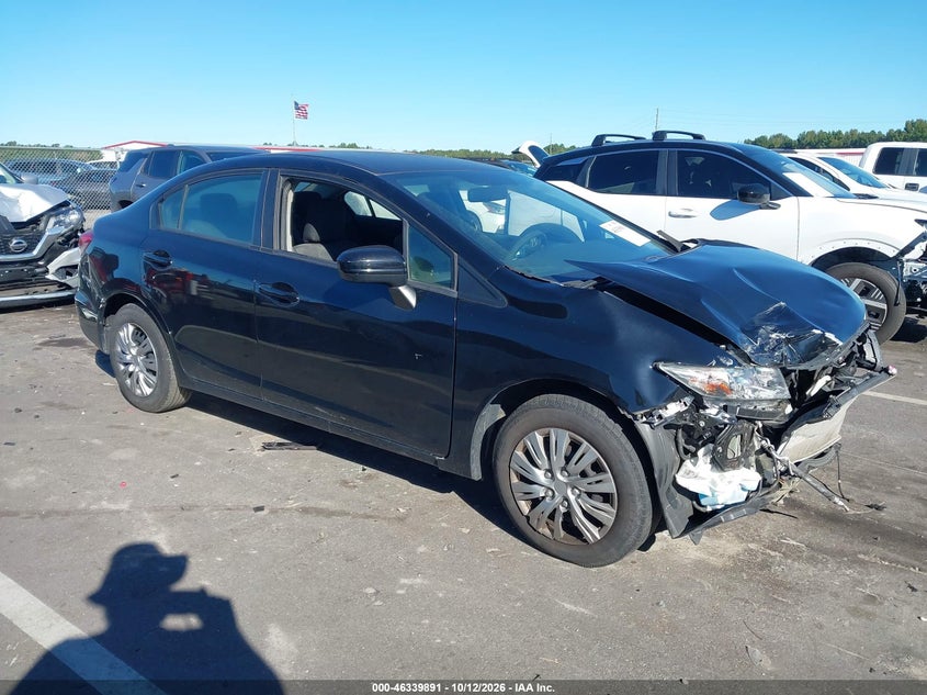 Vin: 19xfb2f52fe269250, lot: 46840150, honda civic lx 20151