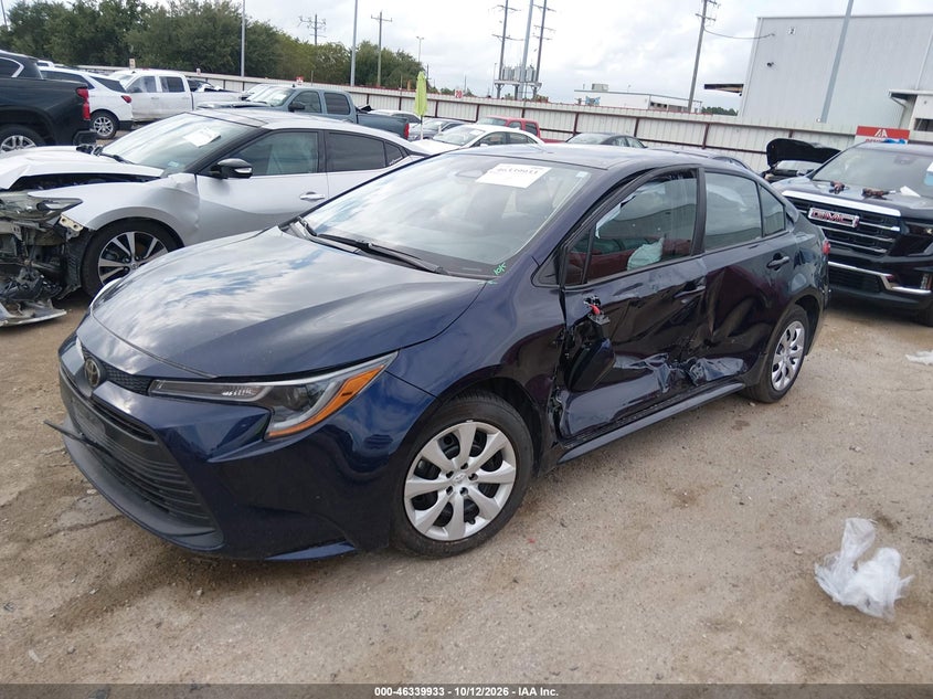 Vin: 5yfb4mdexsp275667, lot: 46840192, toyota corolla le 20252