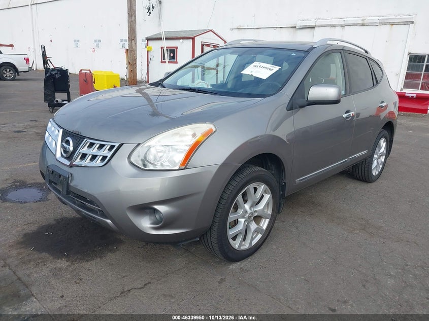 2011 Nissan Rogue Sv, Front & Rear, IAAI, VIN JN8AS5MV1BW672087 — photo 2