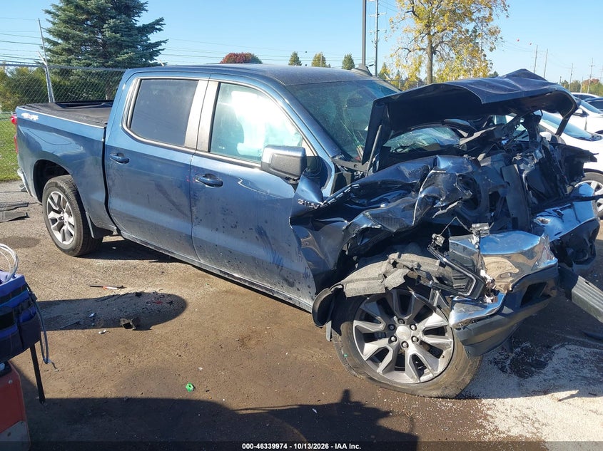 Vin: 1gcpyjek1mz417331, lot: 46840233, chevrolet silverado 1500 4wd  short bed lt with 2fl 2021 img_1