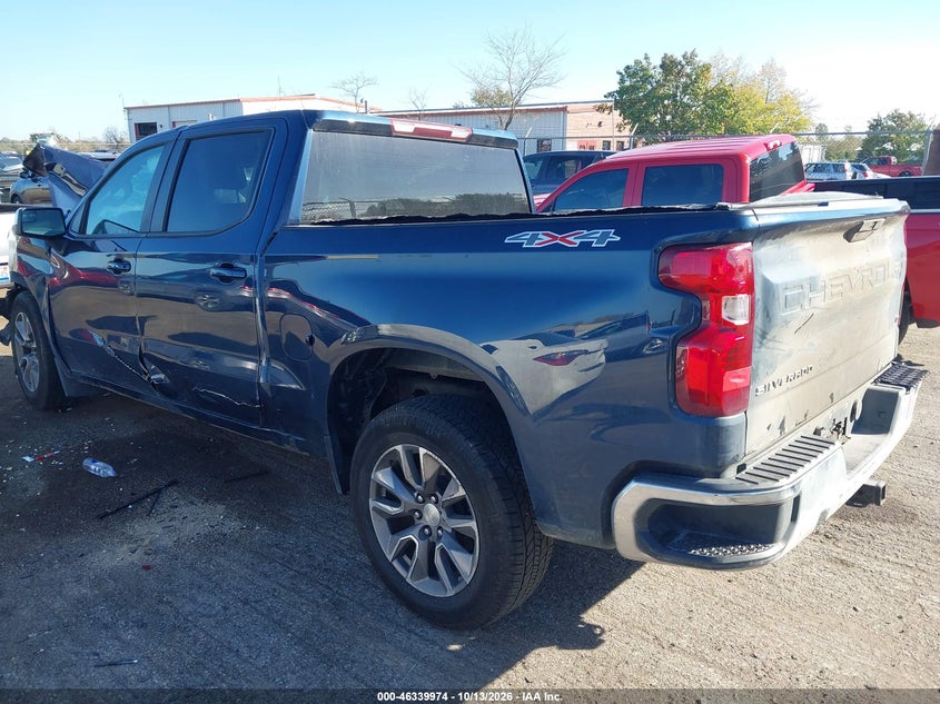 Vin: 1gcpyjek1mz417331, lot: 46840233, chevrolet silverado 1500 4wd  short bed lt with 2fl 20213