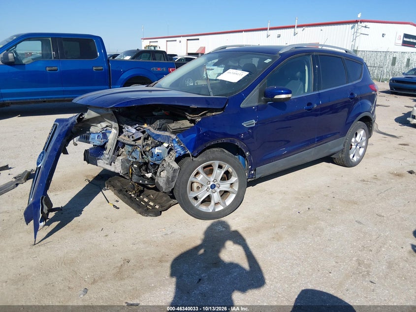 Vin: 1fmcu9j92fub94059, lot: 46840291, ford escape titanium 20152
