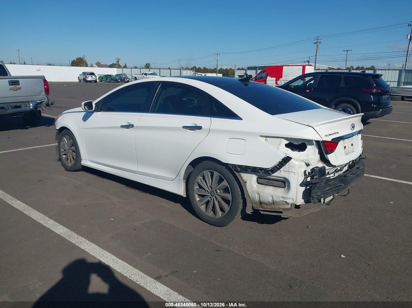 Vin: 5npec4ac2eh918176, lot: 46840319, hyundai sonata limited 20143