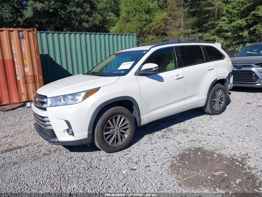 Vin: 5tdkzrfh5js540121, lot: 46840348, toyota highlander xle 20182