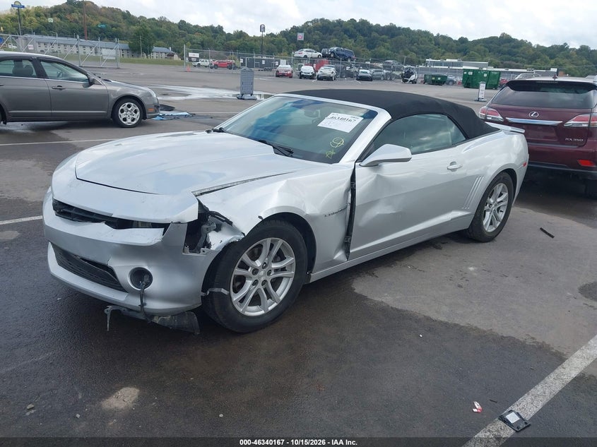 2014 Chevrolet Camaro 1Lt, Left Front, IAAI, VIN 2G1FB3D35E9276075 — photo 2