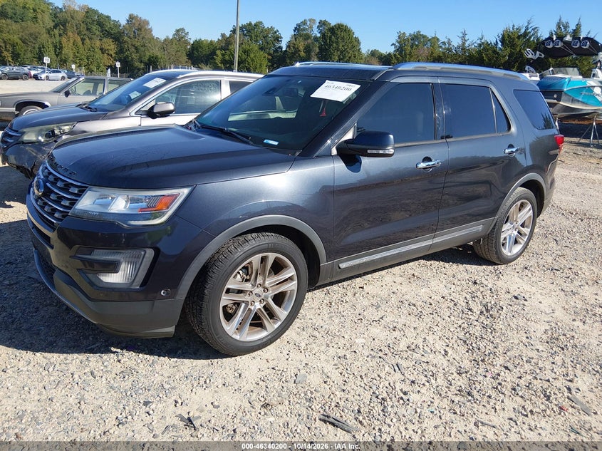 2017 Ford Explorer Limited, Удар сзади, IAAI, VIN 1FM5K7FH0HGD62253 — фото 2