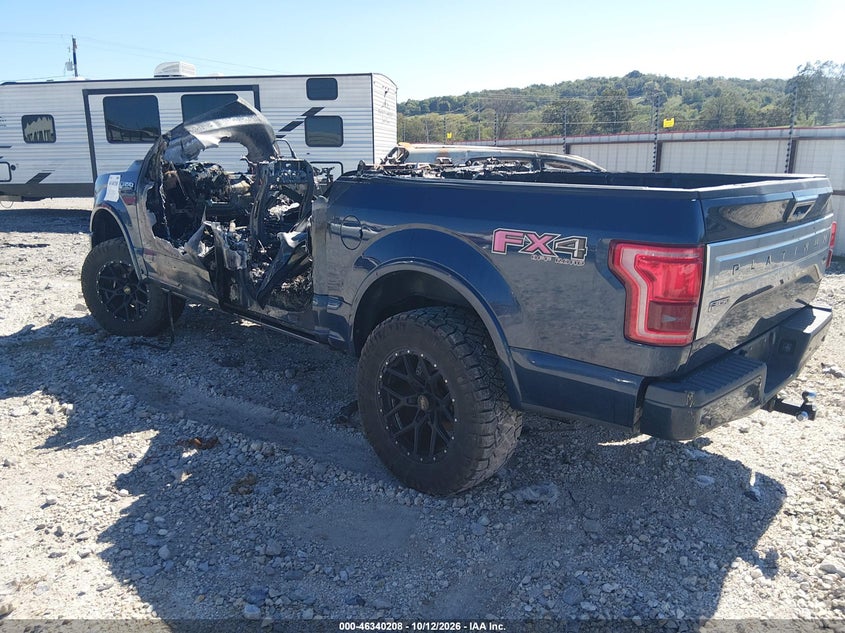 Vin: 1ftew1eg6ffc29076, lot: 46840467, ford f-150 platinum 20153