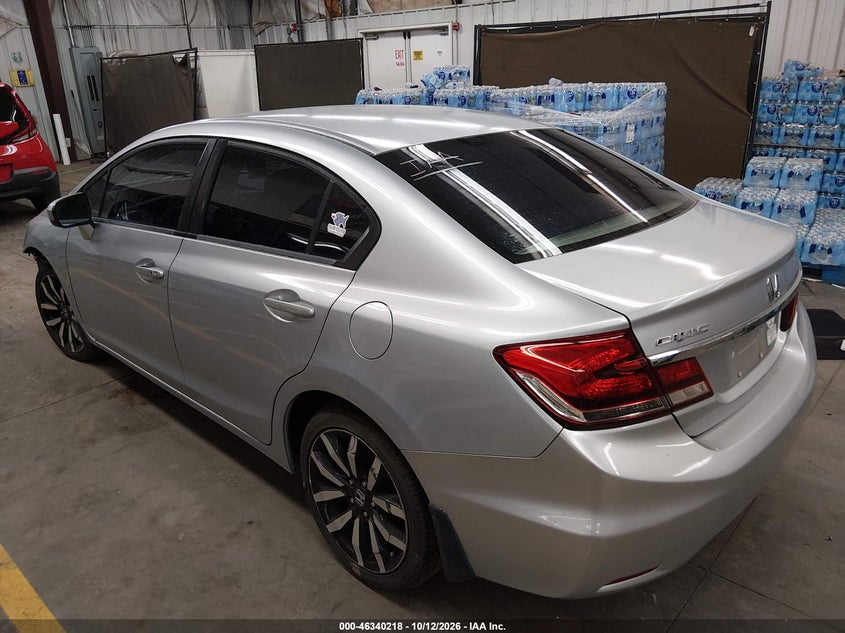 Vin: 2hgfb2f93fh534184, lot: 46840477, honda civic ex-l 20153