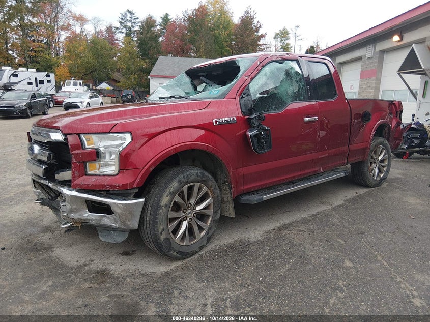 Vin: 1ftfx1ef0gfd07751, lot: 46840545, ford f-150 lariat 20162
