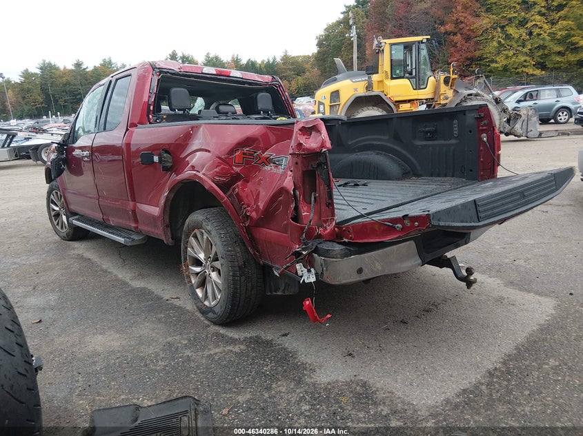 Vin: 1ftfx1ef0gfd07751, lot: 46840545, ford f-150 lariat 20163