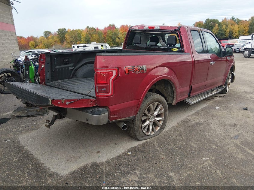 Vin: 1ftfx1ef0gfd07751, lot: 46840545, ford f-150 lariat 20164