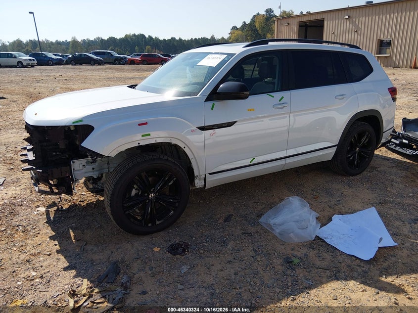 2023 Volkswagen Atlas 3.6L V6 Sel R-Line Black, Front End, IAAI, VIN 1V2SR2CA5PC511242 — photo 2