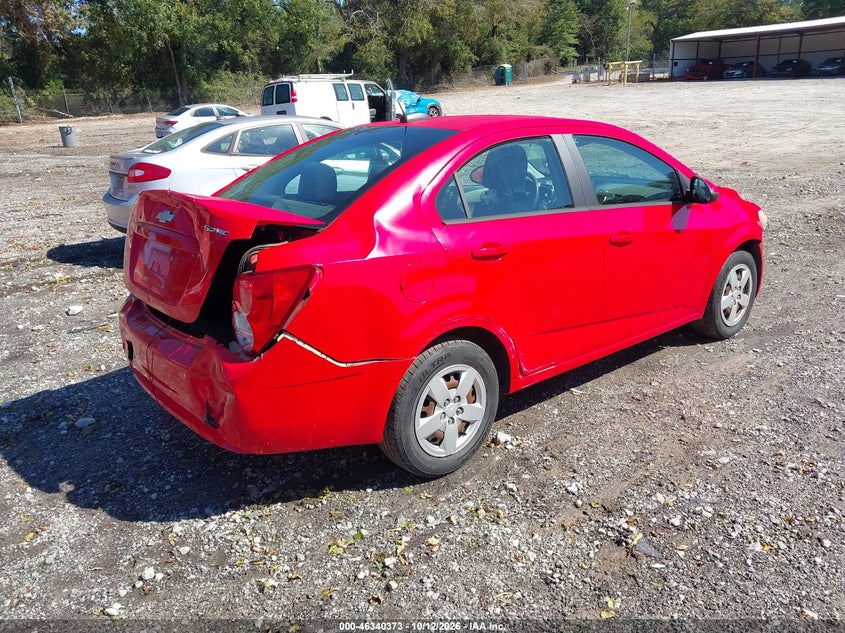 Vin: 1g1ja5sh4f4150303, lot: 46840632, chevrolet sonic ls auto 20154