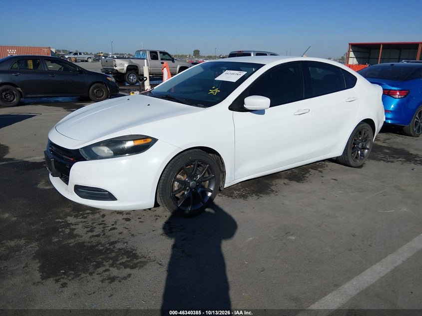 Vin: 1c3cdfaa3fd391582, lot: 46840644, dodge dart se 20152