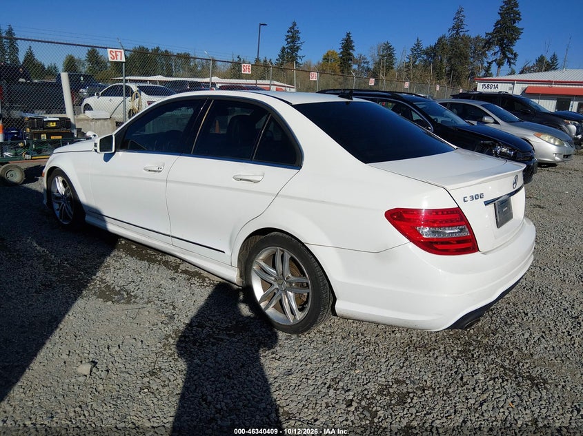 Vin: wddgf8ab8dr265770, lot: 46840668, mercedes-benz c 300 sport 4matic 20133