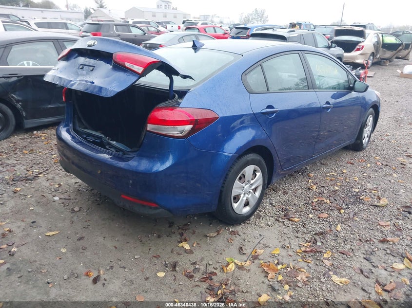 Vin: 3kpfl4a76he036251, lot: 46840697, kia forte lx 20174