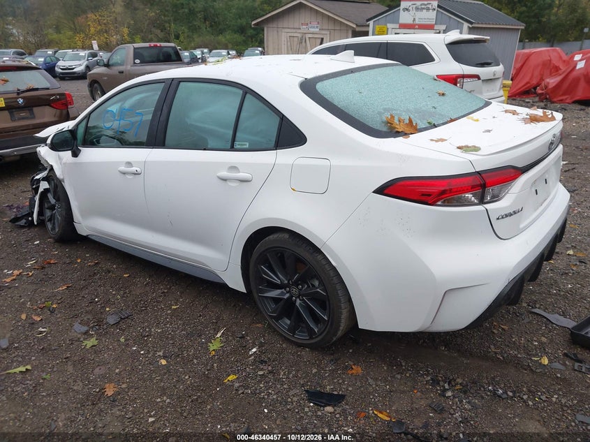 Vin: 5yfp4mcexsp223415, lot: 46840716, toyota corolla se 20253