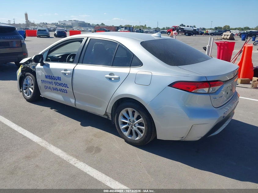 Vin: jtdvpmae6mj122087, lot: 46840728, toyota corolla le 20213