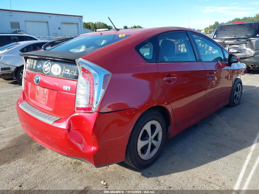 Vin: jtdkn3duxc1557957, lot: 46840869, toyota prius two 20124