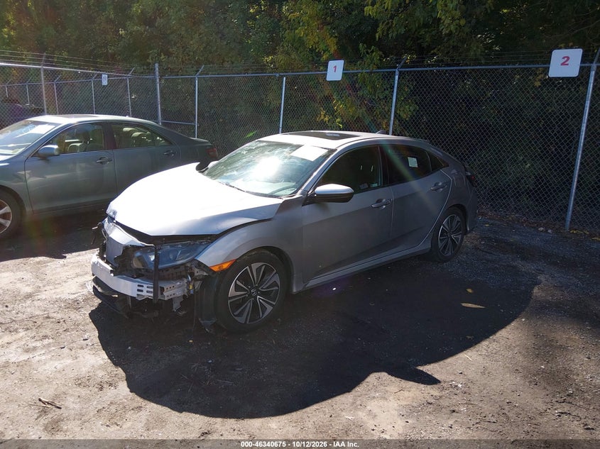 2018 Honda Civic Ex, Front End, IAAI, VIN SHHFK7H59JU414246 — photo 2