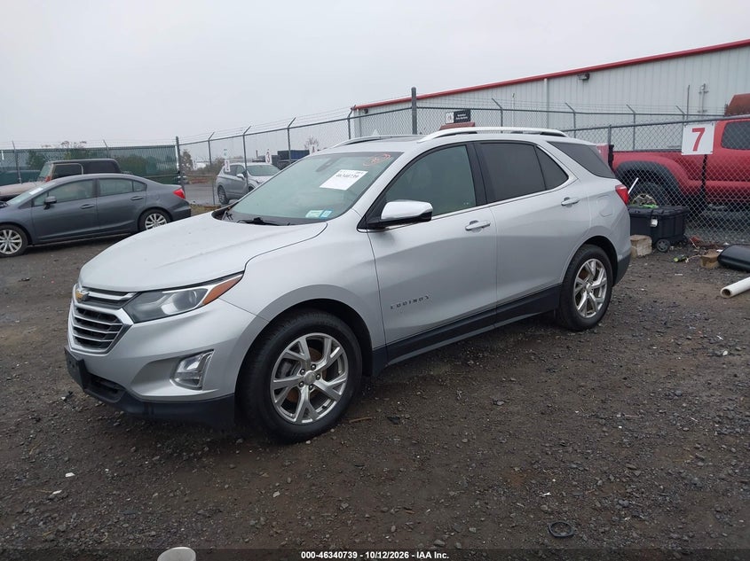 2018 Chevrolet Equinox Premier, Обычный износ, IAAI, VIN 3GNAXPEU8JL100055 — фото 2