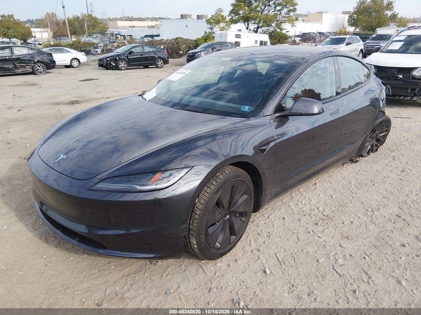 Vin: 5yj3e1ea4sf902662, lot: 46841079, tesla model 3 long range rear-wheel drive/standard rear-wheel drive 20252