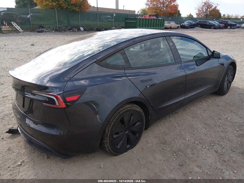 Vin: 5yj3e1ea4sf902662, lot: 46841079, tesla model 3 long range rear-wheel drive/standard rear-wheel drive 20254