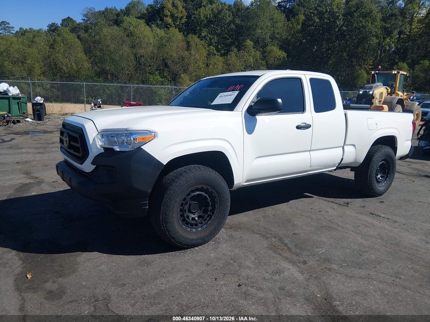 2020 Toyota Tacoma Sr, Удар сзади, IAAI, VIN 3TYRX5GN4LT002129 — фото 2