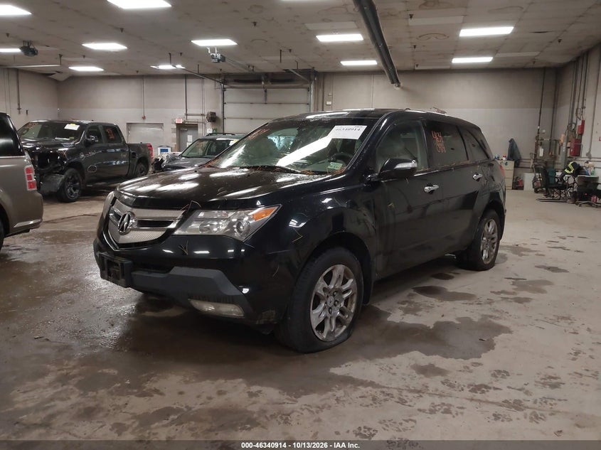 2009 Acura Mdx Technology Package, Повреждение двигателя, IAAI, VIN 2HNYD284X9H522700 — фото 2