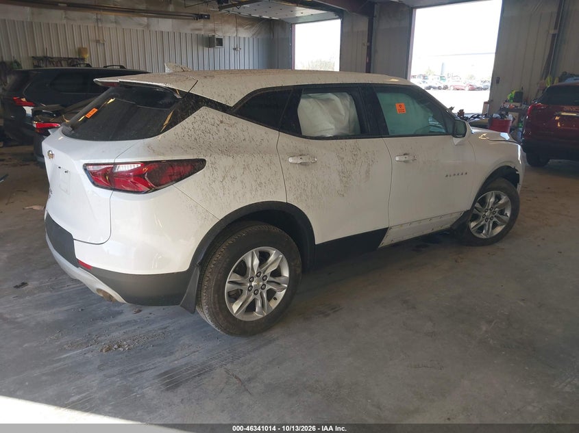 Vin: 3gnkbbra1ms567642, lot: 46841273, chevrolet blazer fwd 1lt 20214