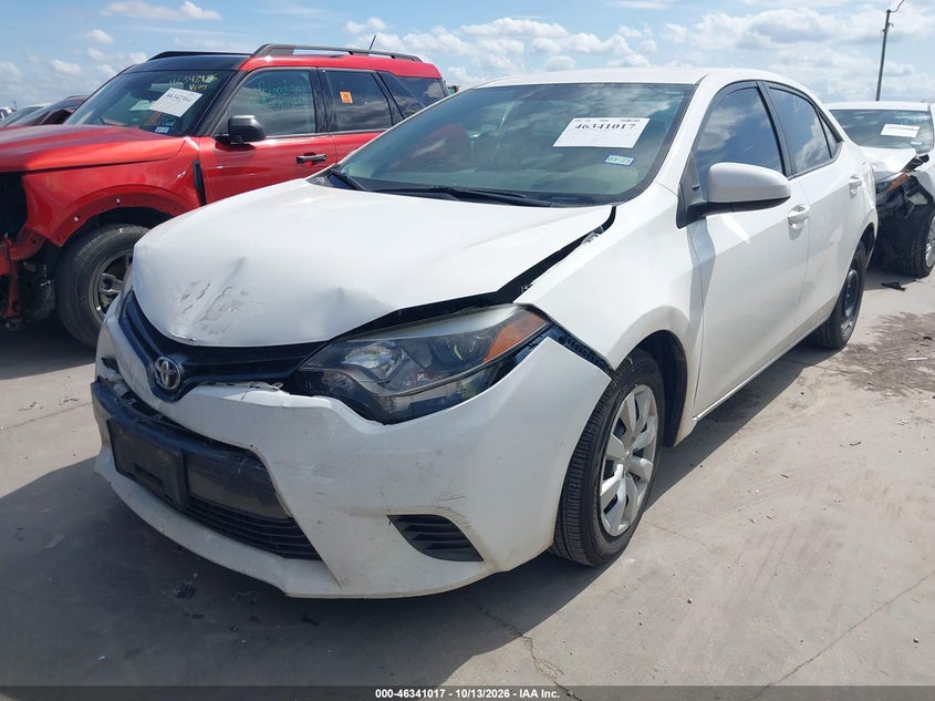 Vin: 5yfburhe6gp519345, lot: 46841276, toyota corolla le 20162