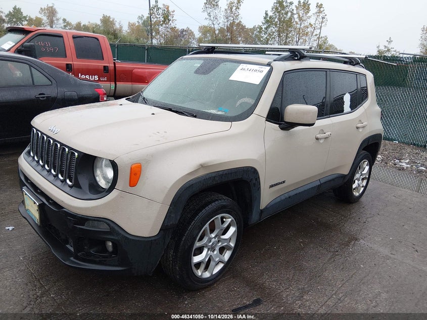 2015 Jeep Renegade Latitude, Повреждение двигателя, IAAI, VIN ZACCJBBT1FPC05343 — фото 2
