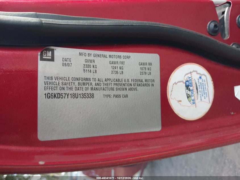 2008 CADILLAC DTS 1SD · Фото 9