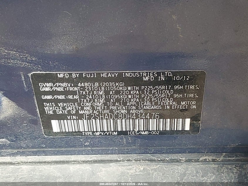 2013 SUBARU FORESTER 2.5X PREMIUM · Фото 9