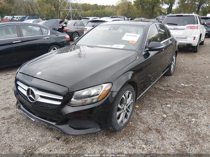 Vin: 55swf4jb5hu201839, lot: 46841351, mercedes-benz c 300 20172