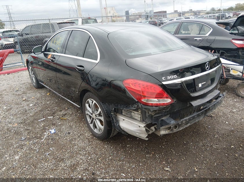 Vin: 55swf4jb5hu201839, lot: 46841351, mercedes-benz c 300 20173