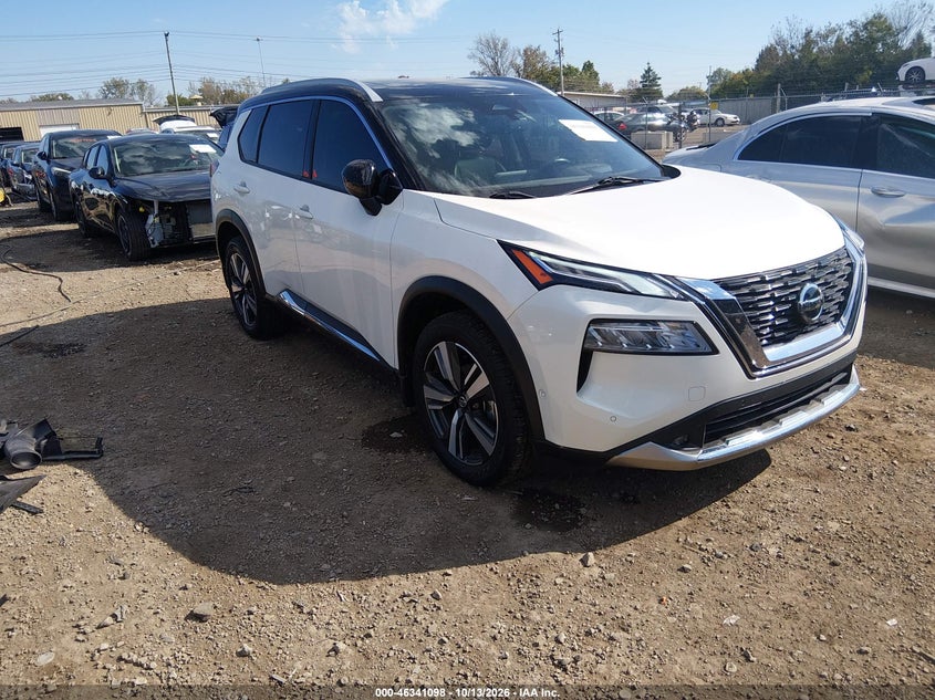 Vin: jn8at3dd2mw318591, lot: 46841357, nissan rogue platinum intelligent awd 20211