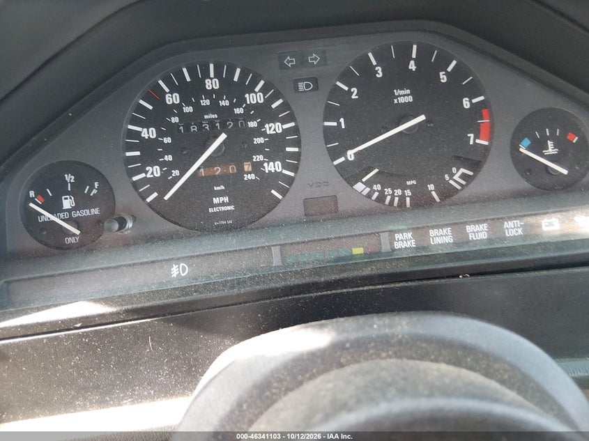 BMW 325 1988 VIN WBABB1301J8272044