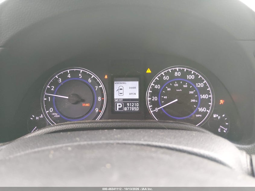 INFINITI G37X 2013 VIN JN1CV6EL7DM980574