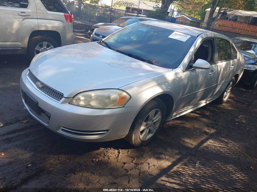 2013 Chevrolet Impala Ls, Изъятое, IAAI, VIN 2G1WF5E39D1260909 — фото 2