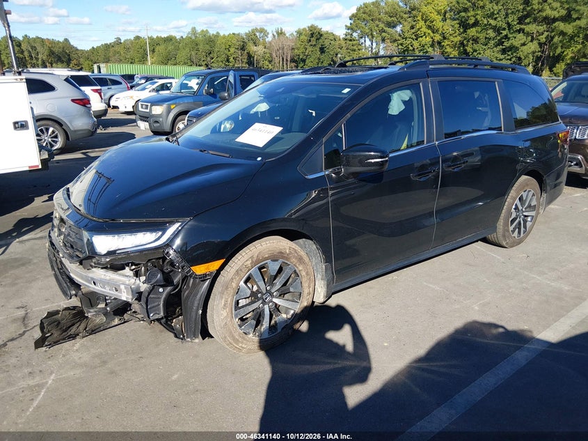 Vin: 5fnrl6h61sb042465, lot: 46841399, honda odyssey ex-l 20252