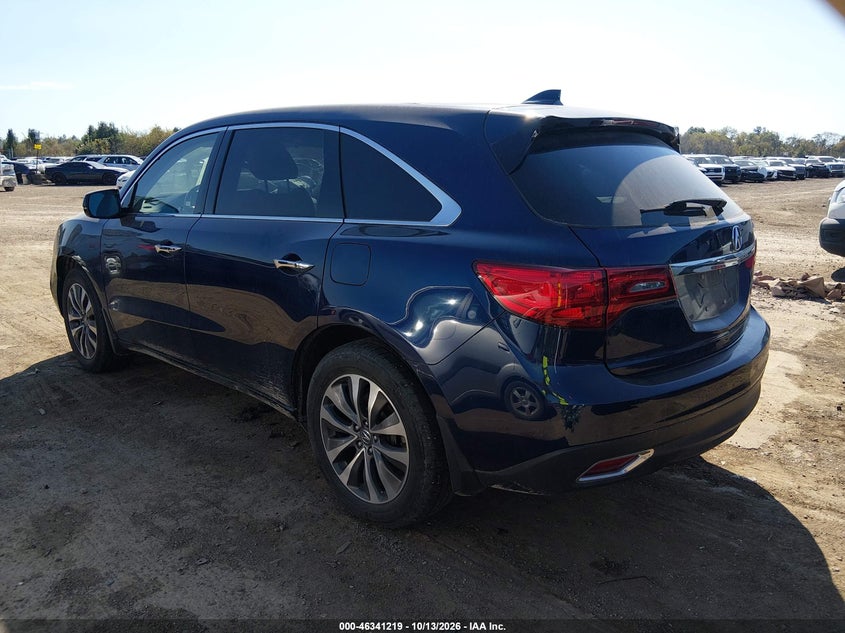 Vin: 5fryd4h41gb048767, lot: 46841478, acura mdx technology   acurawatch plus packages/technology package 20163